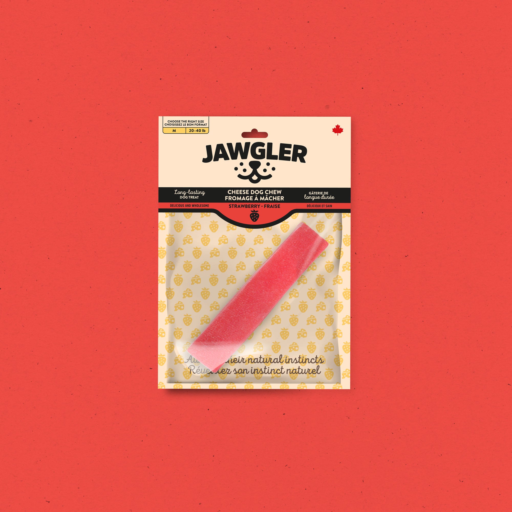 Cheese Dog Chew - Strawberry