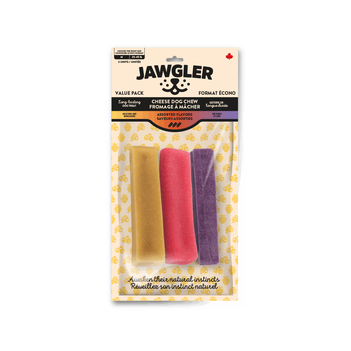 Cheese Dog Chew - Assorted flavors - Value pack