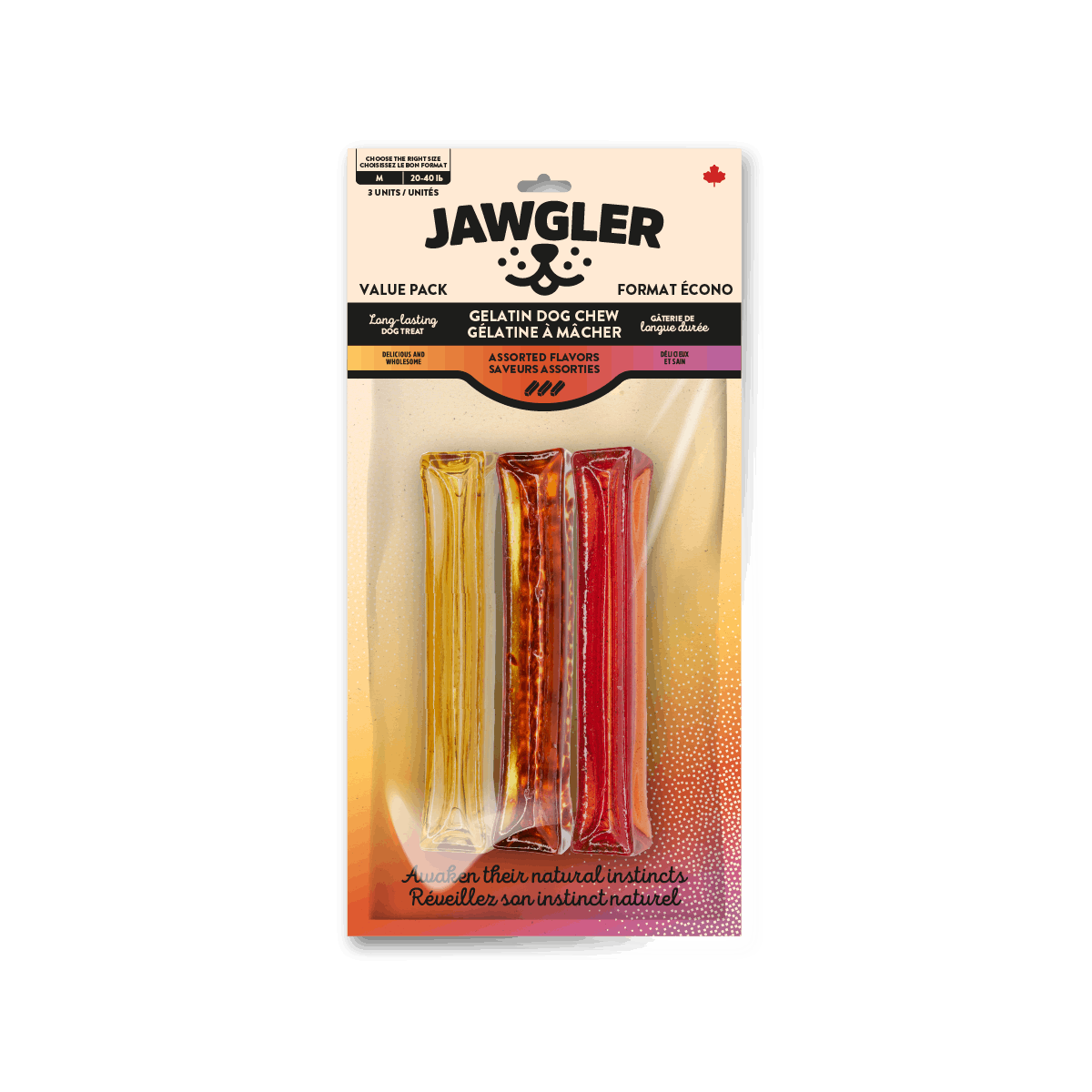 Gélatine à mâcher - Saveurs assorties - Format écono